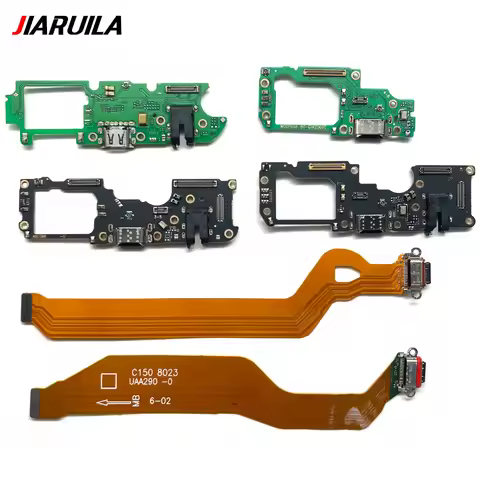 USB Charger Main Charging Dock Port Board + Mainboard Connector Flex Cable For Oppo Reno 3 Pro 5 6 P