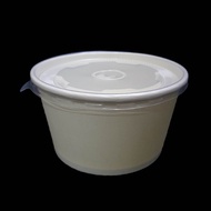 (50pcs±) 850ml Disposable Paper Bowl with Lid / Mangkuk Kertas 850ml /Paper Soup bowl / Mangkuk Sup 