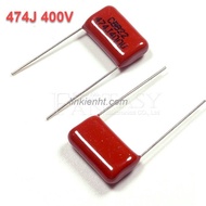 Bag of 10 RED CAPACITOR CBB22 CBB 474J 400V 0.47UF 400V 474
