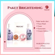 PAKET BRIGHTENING ROSECARE SKINCARE BPOM HALAL BKN MSGLOW JAFRA ERHA