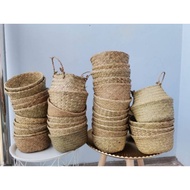 bakul mengkuang/ basket plant /basket rattan/ pasu mengkuang/ pasu/ bakul hiasan🔥