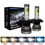 c6 led headlight Muxall 2PCS LED 12000LM/PAIR Mini Car Headlight Bulbs H1 H7 H8 H9 H11 Headlamps Kit