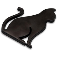 Juren 3D Metal Car Sticker Metal Cat Adhesive Car Badge Emblem Sticker for Universal Cars Moto Bike 