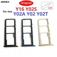 SIM Tray For Vivo Y16 Y02 Y02S Y02A Y02T SIM Card Slot Holder Adapter Socket Replacement Part