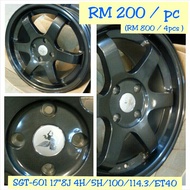 Alloy Rim Wheel 17" SGT-601GM 8J / ET40 / 4H 114.3 / 5H 100 / 5H 114.3 ( 1pc )