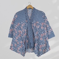 Blouse Jasmine Motif Batik Soft Lengan 7/8 Atasan blus batik wanita blouse kantor wanita