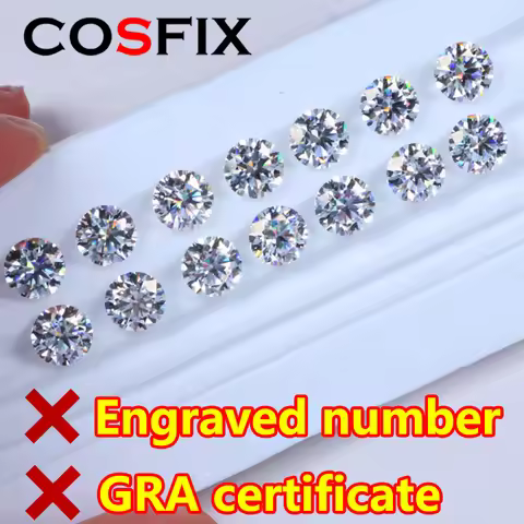 [ Super White ] Top Belgium Cut Moissanite Stone D Color 0.1ct-30ct Gemstones Lab Grown Diamond Mois