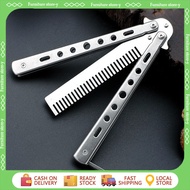 Salon Stainless Steel Folding Butterfly Comb Butterfly Folding Comb Hair Styling Tool