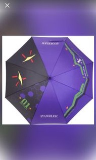 只得一把 全新 eva evangelion 7-11 新世紀福音戰士 初號機紫色 雨傘一把