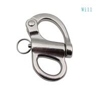 Will Stainless Steel 35-96mm Swivel Eye Snap Shackle Quick Rlease Snap Shackle Hook