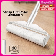 19/24cm Adjustable Sticky Lint Long Handle Remover Roller Sticker Mop Dust Hair Pet Fur Refillable S