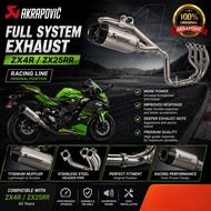 ZX25R / ZX4R AKRAPOVIC EXHAUST RACING LINE COMPLETE SET PNP FULL SYSTEM TITANIUM CARBON WITH MANIFOL