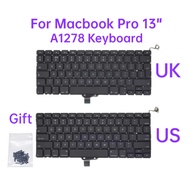 For MacBook Pro A1278 13" US UK Laptop Keyboard