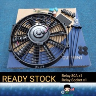 BRAND POKKA 8"/9"/10"/12"/14" UNIVERSAL SLIM FAN PUSH PULL ELECTRIC RADIATOR 12V/24V Ready Stock