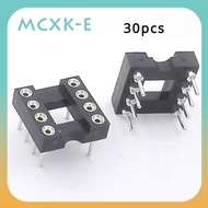 30pcs Round Hole 8 Pins 2.54MM DIP IC Sockets Adaptor Solder Type IC Connector