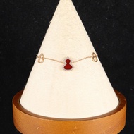 Qeelin(麒麟珠寶) Wulu 葫蘆 紅瑪瑙 手鏈 葫蘆鏈條 18K玫瑰金/鑽石 S-M碼 玫瑰金 鏈條 18K 鏈條 18K