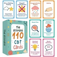 [SG STOCK]110 CBT Cards Set - Cognitive Behavioral Therapy Cards for Anxiety Relief & Mental Health