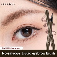 GECOMO Liquid Eyebrow Pencil, Waterproof Wild Eyebrow Pencil, Long-lasting Makeup Eyebrow Pencil