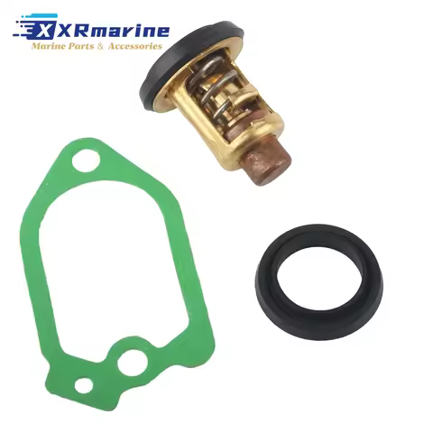 Outboard Thermostat Kit Fits for Yamaha 2 Stroke CV 9.9HP 15HP 20HP 25HP 30HP 40HP 55HP Motors Repla