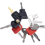 11-Piece Heavy Equipment Key Set: Universal Master Keys Compatible with CAT, , Komatsu, Kubota, JCB,