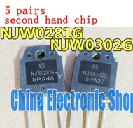 5 cặp thứ hai tay njw0281g njw0302g 0281 0302 khuếch đại transistor (ghép nối)