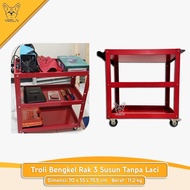 [Without Drawer] 3-Tier Workshop Trolley Trolley