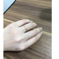 Recommended 375 gold solid stick ring