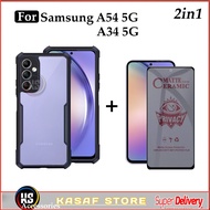 Samsung A34 5G A54 5G Case 2in1 Case + Tempered Glass Package