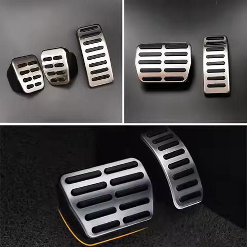 1 Set Stainless Steel Car Gas Brake Pedale Pedals for Audi A1 A2 A3 / S3 ( 8L ) 1995 - 2003 TT + Cab