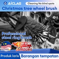 AICLAS Christmas tree Car Splash protector Wheel brush Soft bristle brush cart High-efficiency clean