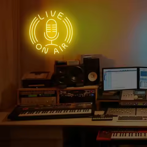 On Air Neon Sign ON AIR Sign On Air Led Sign Live Streaming Sign Recording Light Sign Game Room Wall