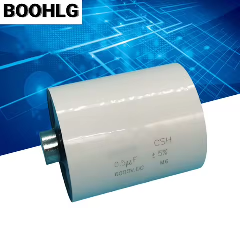 1PCS Inductive Invisible Polypropylene Film Capacitor 0.5UF 500nf 6000V 6KV 52X60MM
