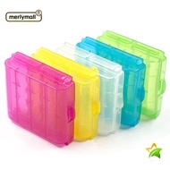MERLYMALL 4 AA AAA Organizer For 14500 10440 Rechargeable Battery Container Battery Holder Storage