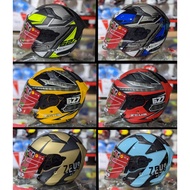 Helmet Zeus Zs-627 ZS 627 Open Face Free Light Smoke Visor