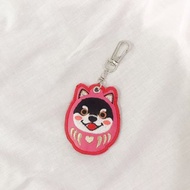 不倒翁柴犬 Shiba 刺繡 鑰匙圈