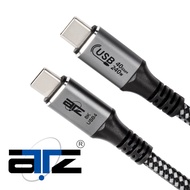 ATZ (1m to 3m) USB 4 Type-C Gen 3x2/2x2 Thunderbolt 4, USB C, USB 4 Cable with EMARK, 40GB Fast Data/Charging 240W 5A, 8K 60Hz, Full Function Cable