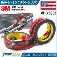 Băng dính 2 mặt thương hiệu 3M siêu chắc VHB 5952 keo xốp 2 mặt dán tường siêu dính cường lực dán tư