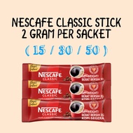 [SG Ready Stock] Nescafe Classic Coffee Sachets Instant Soluble Coffee (2g per sachet) - 15/30/50