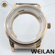 {Grade two} Vỏ Đồng Hồ Bằng Kính Vòm 40mm Bằng Thép Không Gỉ Màu Đen Hồng Vàng Tương Thích Với Các B