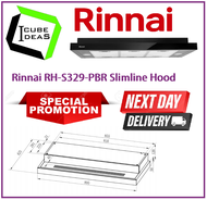 Rinnai-RH-S329-PBR-Slim-Cooker-Hood / FREE EXPRESS DELIVERY