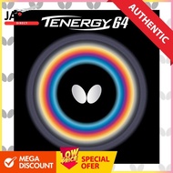 Butterfly Table Tennis Rubber Tenergy 64, Red, 2.1 mm (05820)