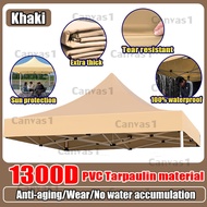 market canopy 6x6 8x8 10x10 10x15 Canvas only Top Sunshade Waterproof kanvas kanopi / kain kanopi kh