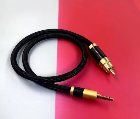HIFI Sterling Silver 3.5mm To RCA SPDIF Coaxial Audio Cable For Fiio M9 M11 M15 IBasso MUBI XT10/20/