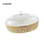 Garende Serving Tray Round Dish Organizer Display Platter for Fruit Veggie Desert