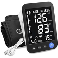Blood Pressure Machine for Home Use, Automatic Blood Pressure Monitor with Extra Large Screen, Adjus