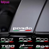 4Pcs Car Body Sticker For Fiat Abarth 595 695 500 500X 500e 500L Punto Bravo Argo Tipo Panda Accesso