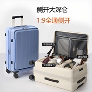 Large Capacity Multifunctional 24 Trolley Case 93cm Suitcase Boarding Password Case Front Open Lid S