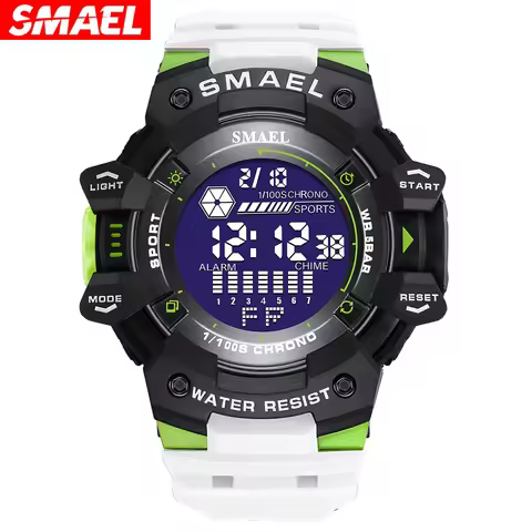 SMAEL men's watch 8050 digital large dial personalized trend sports multifunctional luminous 50 mete