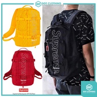 DOT Small Things 2018 F/W Supreme 45th Backpack BOX LOGO Black Red Yellow