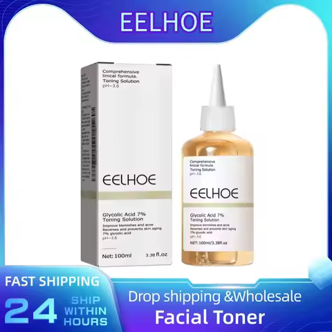 Glycolic Acid 7% Hydrating Facial Toner for All Skin Types Alcohol Free Pore Minimizing Refreshing M